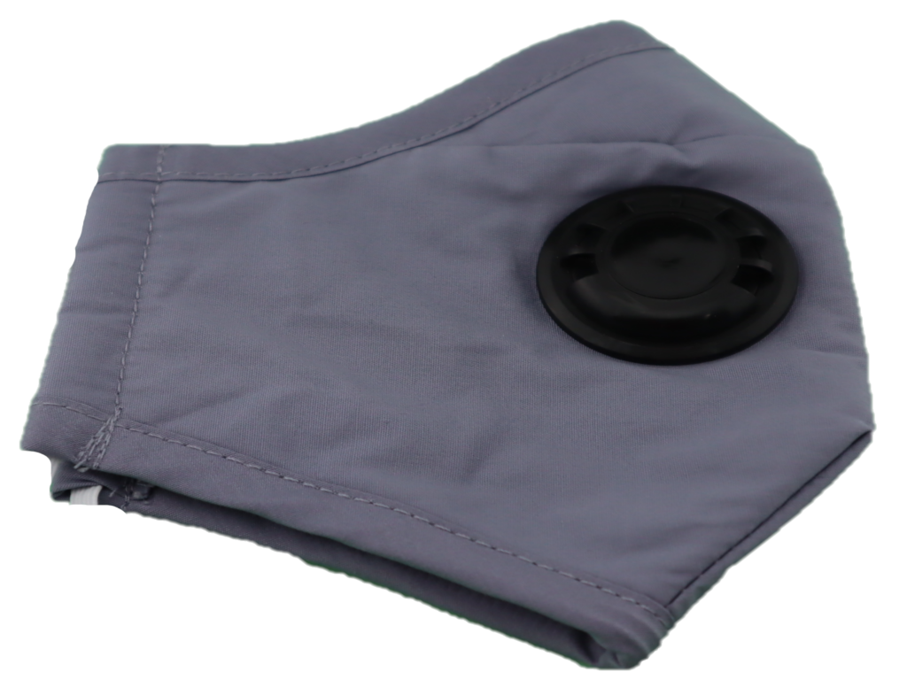 Washable PM2.5 Mask 5 pack Grey with 2 replaceable filters (each mask)